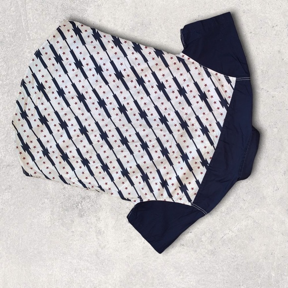 American Garage Star Stripe Men’s Shirt, Size M - Picture 4 of 11